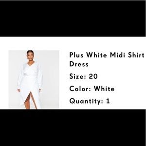 PLT WHITE DRESS- New!